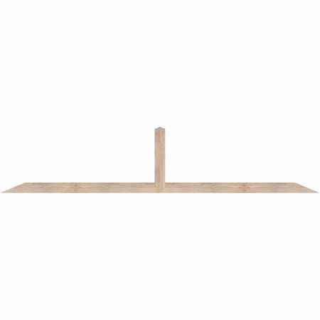 Ekena Millwork Portland Smooth Timber Gable Bracket, Douglas Fir, 108"W x 22"H x 1 1/2"D x 3 1/2"F, 5/12 Pitch GBW108X22X0204POR00SDF